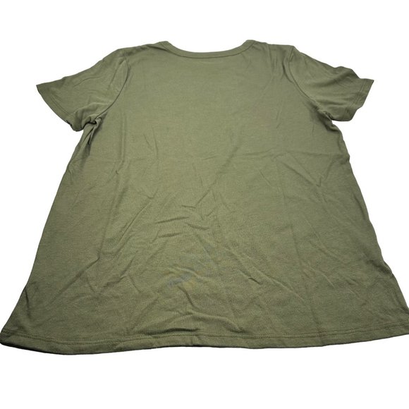 Zoe And Liv Women's Size Med I Report To My Cat Short Sleeve Tee Shirt Green New - Picture 2 of 11